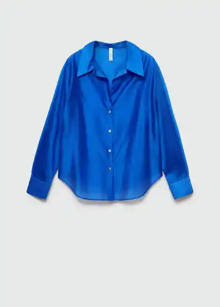 Camisa June Azul Talla S Mujer Mango