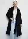 Abrigo Gauguin Negro Talla S Mujer Mango