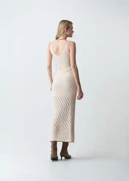 Vestido Mujer Crudo Vainilla Claro Talla S 473G038 Naf Naf