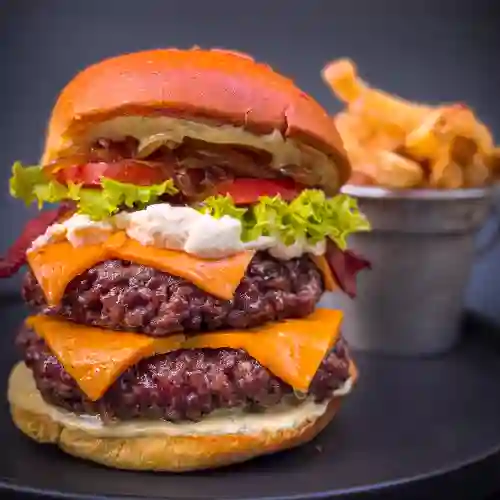 Combo super fat burger