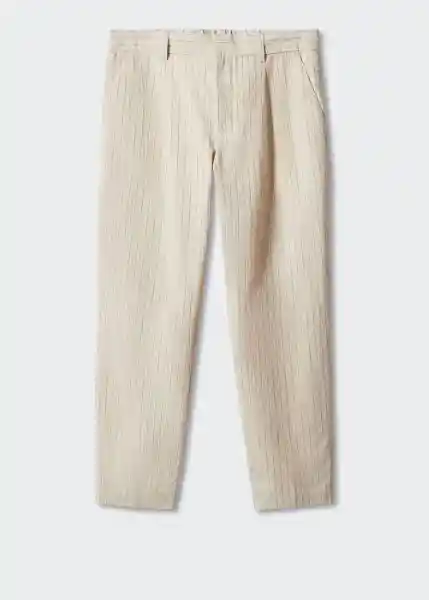 Pantalón Scalea Beige Talla 42 Hombre Mango