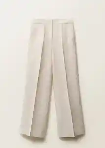Pantalón Margarit Piedra Talla 38 Mujer Mango