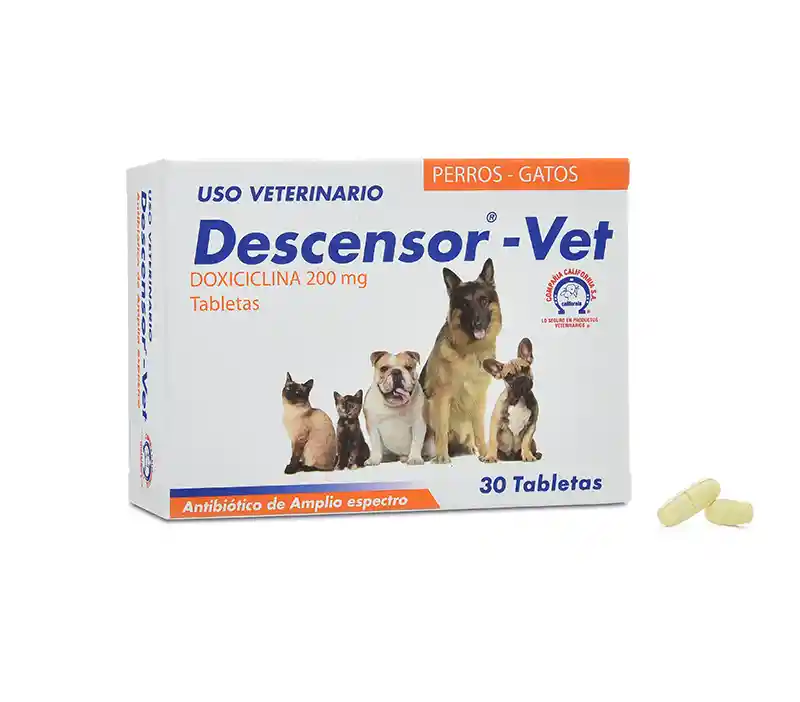 Descensor Vet Tabletas Doxicilina 200mg