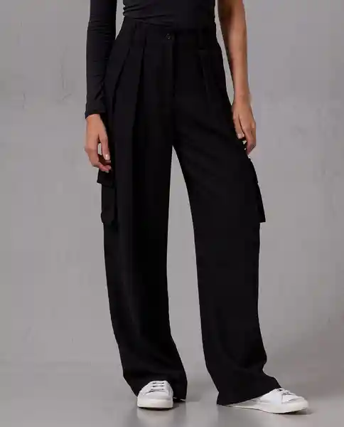 Pantalón Cargo Mujer Negro Sombrio Ultraoscuro T 12 68853 Rifle