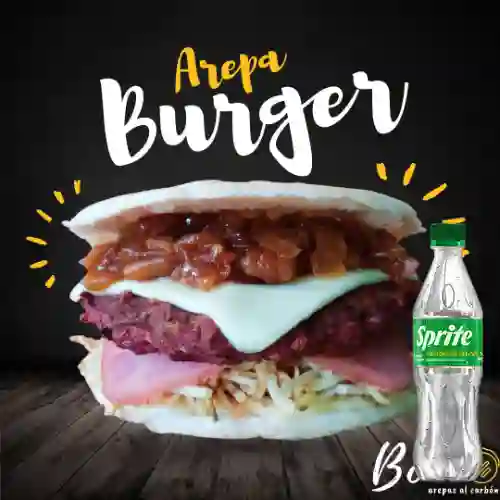 Combo Búrguer Arepa + Sprite Original 400ml