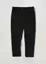 Pantalón Polen Negro Talla 44 Hombre Mango