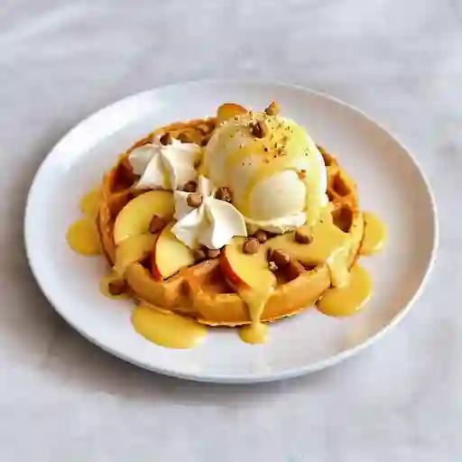 Waffle de Manzana