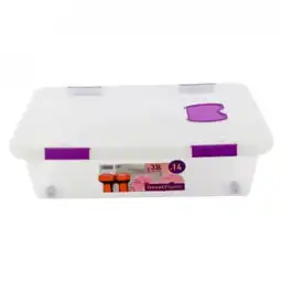 Great Plastic Caja Bajo Cama Con Ruedas 33 L 2440