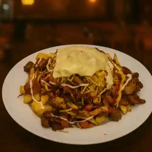 Salchipapas de la Casa