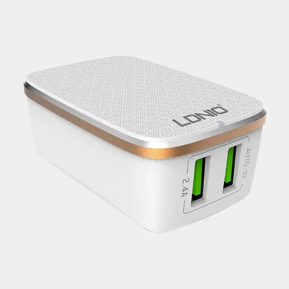 Ldnio Cargador Carga Rápida de Pared 2 Puertos Usb A2204