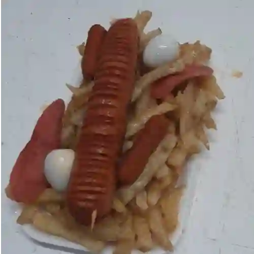 Salchipapa Longaniza