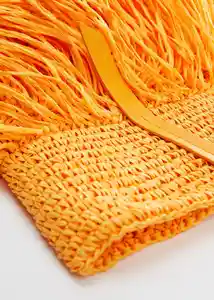 Bolso M Tucan Mostaza Mujer Mango