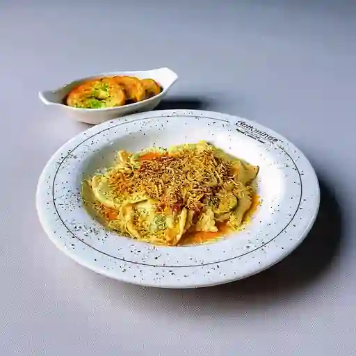 Ravioli Fondue de Quesos