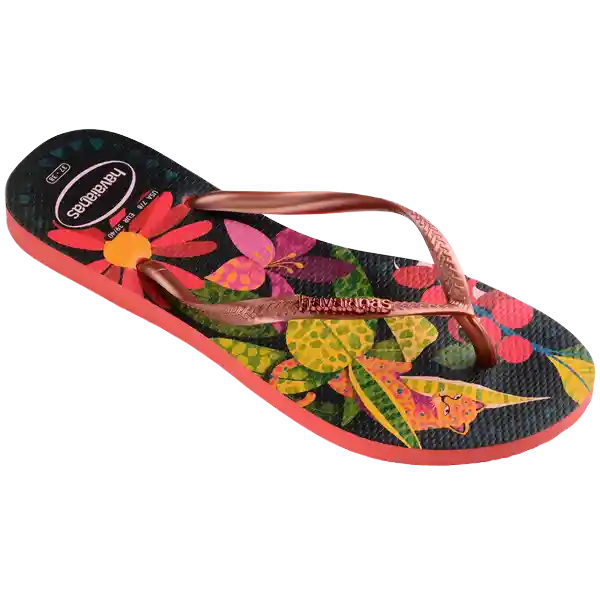 Sandalias Slim Tropical Salmón Talla 38 4122111 Havaianas