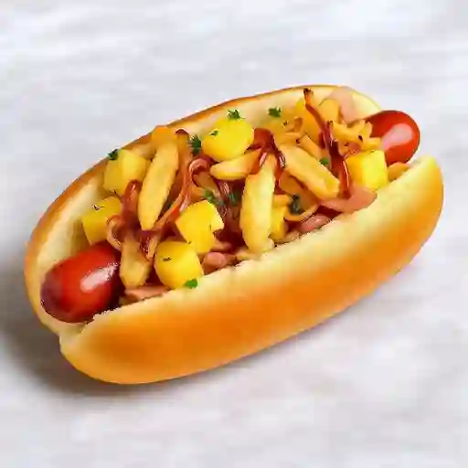 Hot dog hawaiano