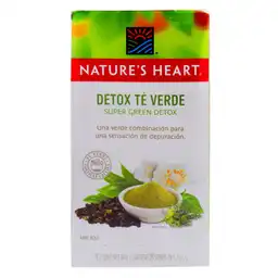 Té Super green Detox NATURES HEART 34 gr