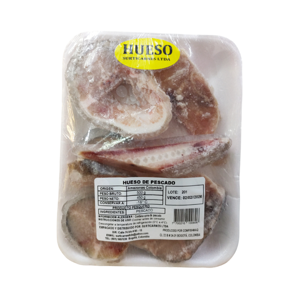 Surticarnes Hueso Bagre Picado 500 g