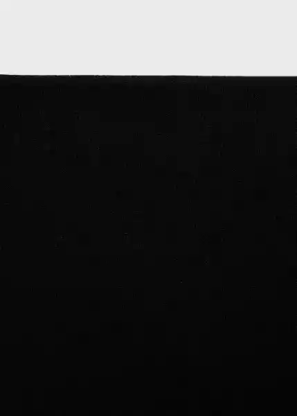 Falda Zonard Negro Talla 24 Mujer Mango