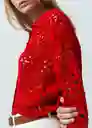 Saco Tejido Mujer Rojo Adrenalina Medio Talla S 482G037 Naf Naf