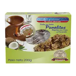 Konfyt Panelitas Negras con Coco y Caramelo