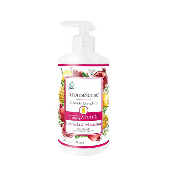 Aromasense Jabón Líquido Granada y Maracuyá 400 ml