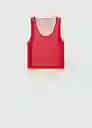 Top Jordan Rojo Talla S Mujer Mango