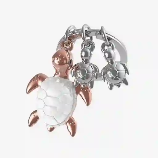 Metalmorphose Llavero Familia de Tortugas