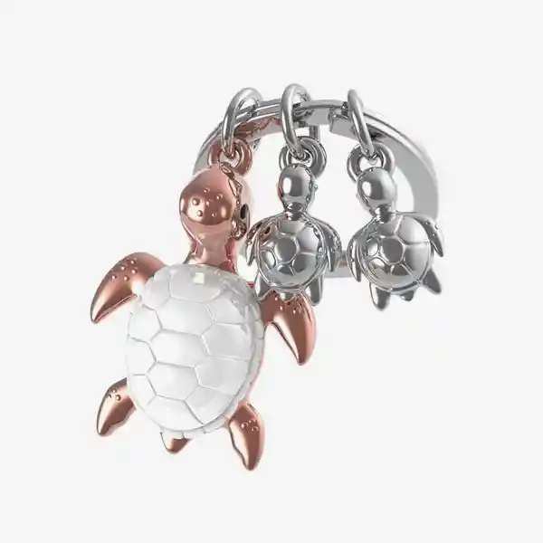 Metalmorphose Llavero Familia de Tortugas
