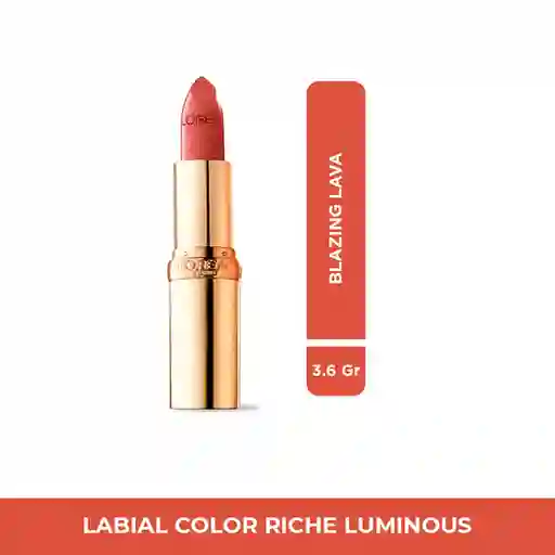 Labial L’Oréal Paris Colour Riche Luminous Blazing Lava 3.6 gr