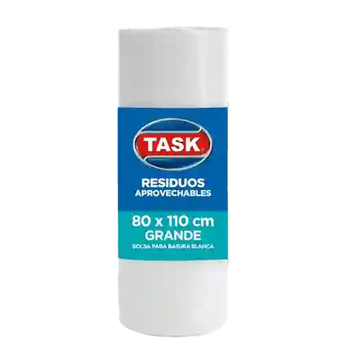 Task Bolsa Basura Grande Blanca 80 x 110 cm