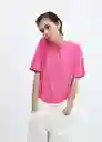 Camiseta Bella-H Fucsia Talla S Mujer Mango