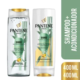 Pantene Pro V Shampoo y Acondicionador Bambú Nutre y Crece