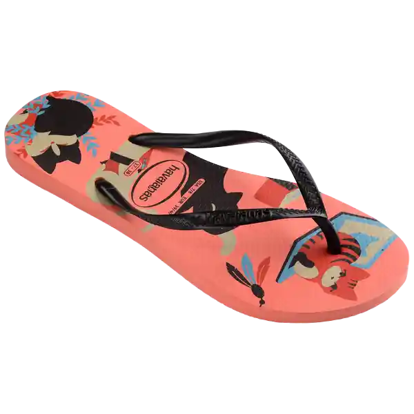 Sandalias Slim Pets Blanco/Azul/Lavanda T. 40 4132567 Havaianas