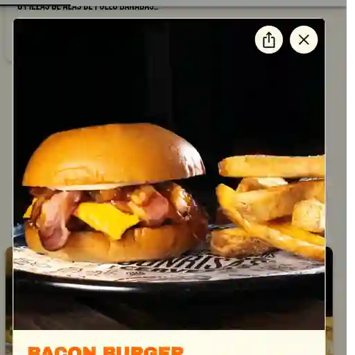 Bacon burguer