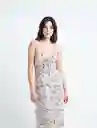  Vestido Lilium Mujer Crudo Marfil Claro Talla L Naf-Naf 