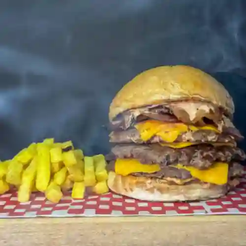 Triple Bacon Cheese Burger