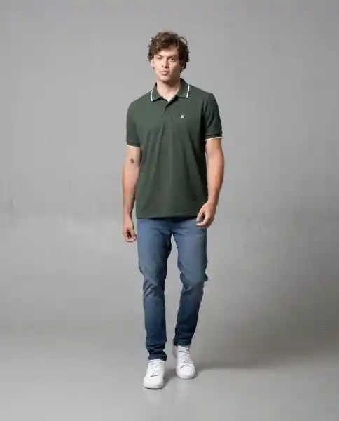 Camiseta Polo Hombre Verde S 190G101_VER190415 Rifle
