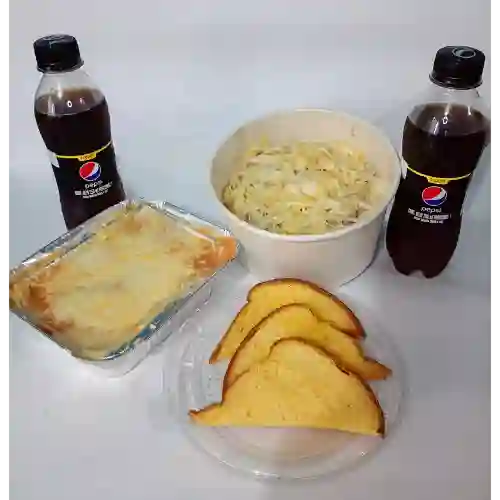 Combo Lasaña Mixta y Pasta de Pollo