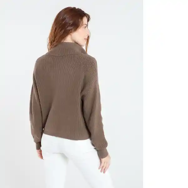  Saco Tejido Andi Mujer Gris Nogal Oscuro Talla L Naf-Naf 
