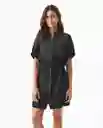 Vestido Denim Dress Negro Jaguar Ultraoscuro Talla L Chevignon