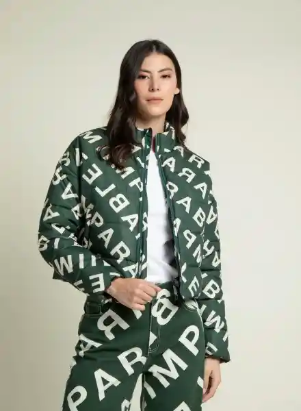 Chaqueta Puff Verde XS