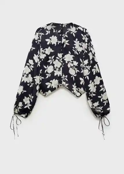 Blusa Swan Negro Talla S Mujer Mango