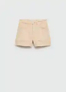 Short Utilityb Beige Talla 18 Niñas Mango