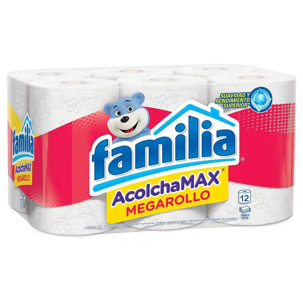 Familia Papel Higiénico Acolchamax Megarollo