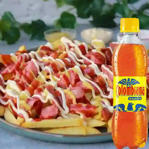 Salchipapa sencilla - combo