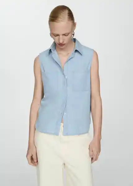 Camisa Ten-H Tejano Claro Talla XS Mujer Mango