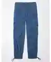 Pantalón Mujer Azul Talla 8 Regular American Eagle 03225119