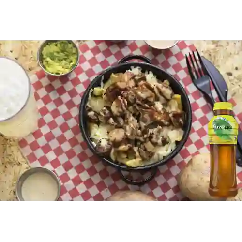 Combo Papas Santa + Té Negro Fuze Tea Limón 400ml