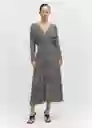 Vestido Kim Negro Talla L Mujer Mango