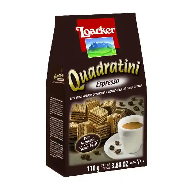 Quadratini Galleta Crema de Espresso